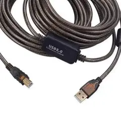Powermaster Pm-29486 Şeffaf Chipset 10 Metre Usb 2.0 Yazıcı Kablosu