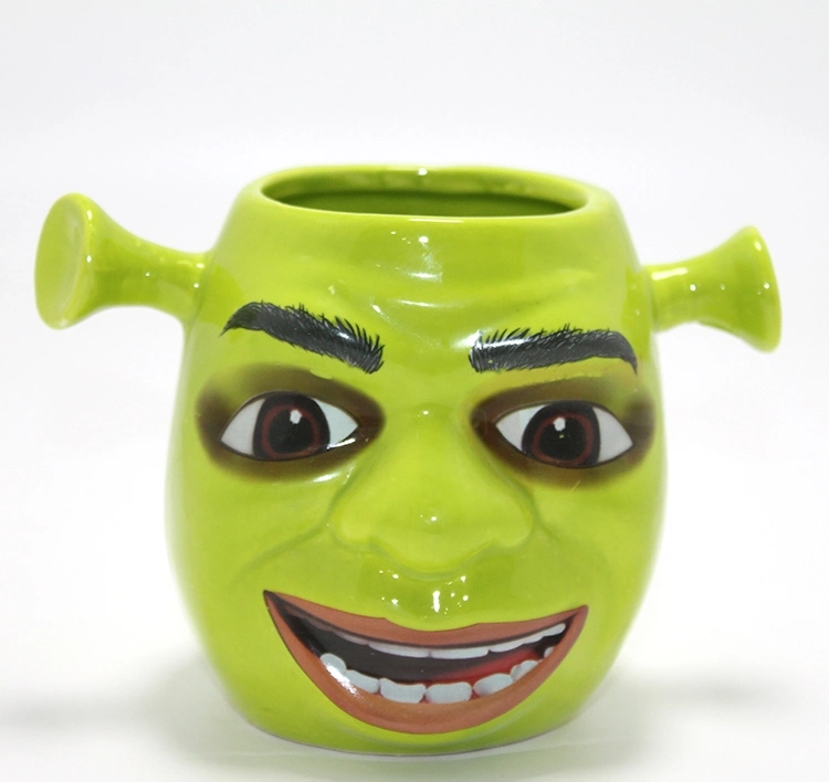 3d Shrek Tasarımı Porselen Kupa Bardak Alk4507
