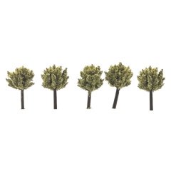 Maket Ağaç - 3cm - 5 Adet - Yağ Yeşili