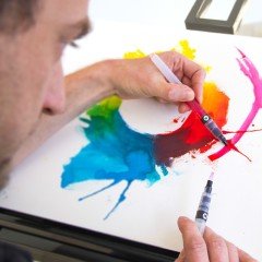 Su Hazneli Fırça Uçlu Kalem - 1mm