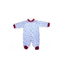 AyBaby AY131 Empirme Çapalı Tulum - Kırmızı