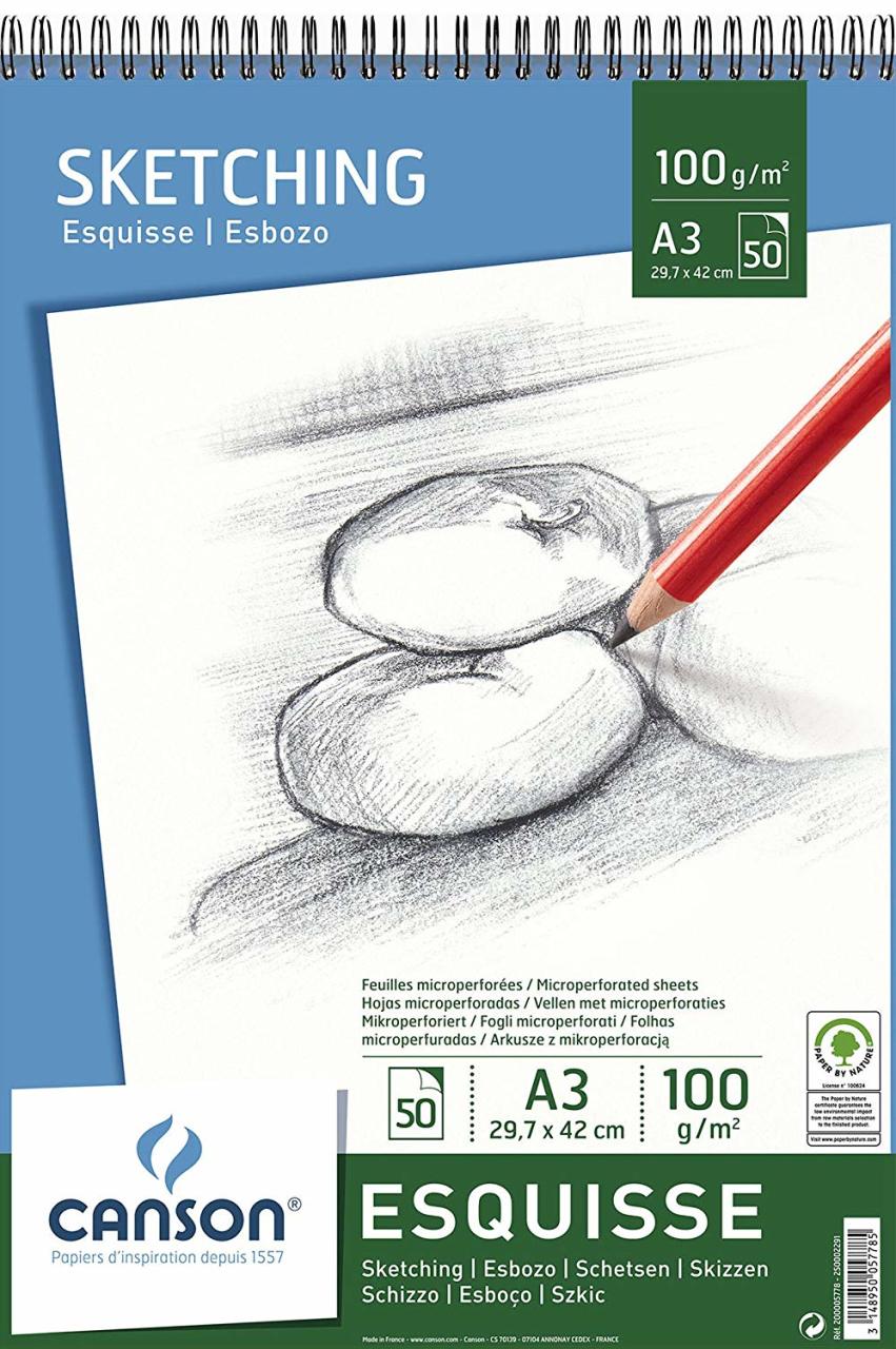 Esquisse Çizim Defteri - A3 - 100gr - 50 yaprak