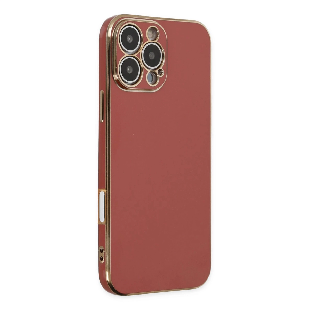 İphone 16 Pro Kılıf Volet Silikon - Kırmızı