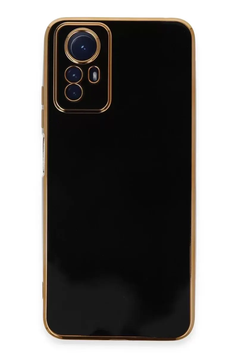 Newface Xiaomi Redmi Note 12s Kılıf Volet Silikon - Siyah