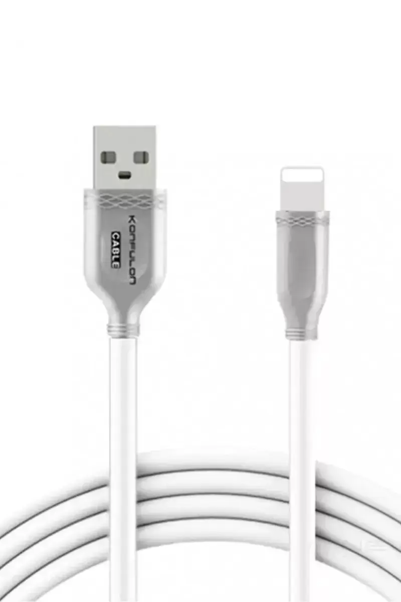 Konfulon S48 Lightning Kablo İphone Uyumlu 1m 3a - Beyaz