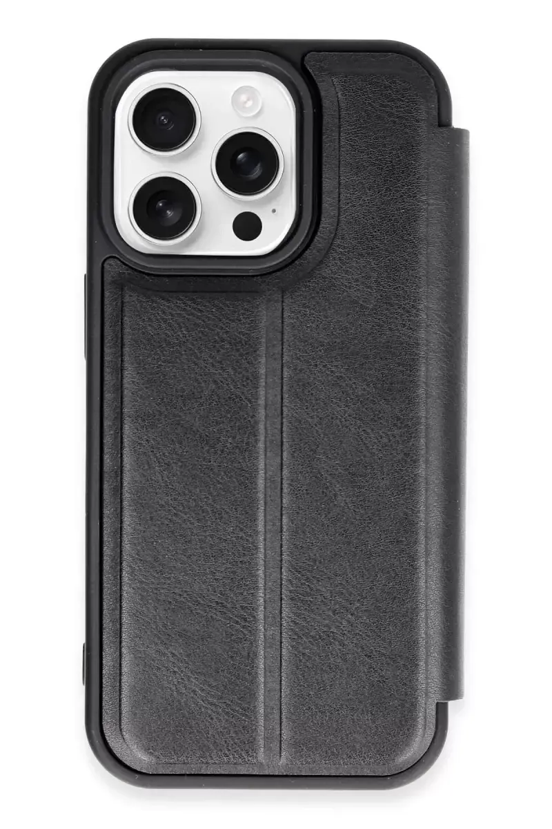 Newface Apple İphone 14 Pro Kılıf Flip Cover - Siyah
