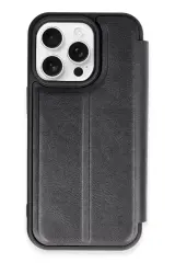 Newface Apple İphone 14 Pro Kılıf Flip Cover - Siyah