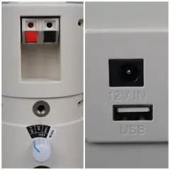 Magicvoice Mv-16 7.5 Cm 30 Watt Komütatörlü Hat Trafolu Beyaz Sütun Hoparlör (2'li Takım)