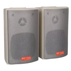 Magicvoice Mv-16 7.5 Cm 30 Watt Komütatörlü Hat Trafolu Beyaz Sütun Hoparlör (2'li Takım)