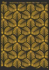 Soft Dekopaj Kağıdı Siyah - Altın A3 N:7003