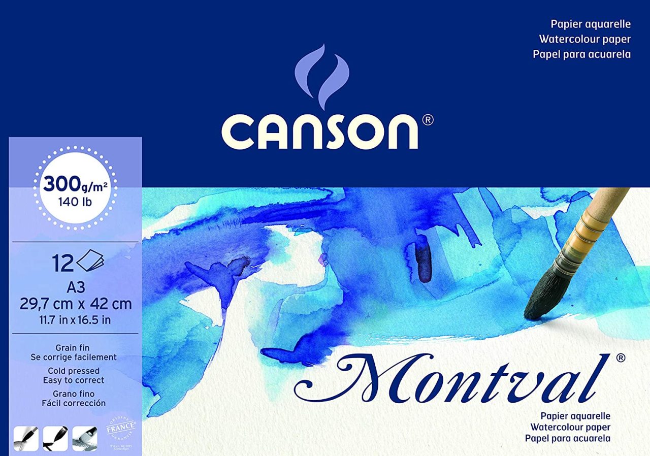 Montval Suluboya Blok A3 - 300gr - 12 Yaprak