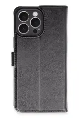 Newface İphone 16 Pro Max Kılıf Trend S Plus Kapaklı Kılıf - Siyah