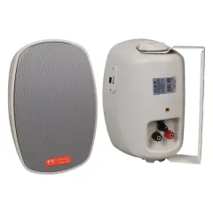 Magicvoice Mv-22 12 Cm 40 Watt Komütatörlü Hat Trafolu Krem Beyaz Sütun Hoparlör (2'li Takım)