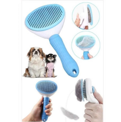 Markapet Kendini Temizleyen Tuşlu Kedi Köpek Tarağı Mavi  10 x 20 cm