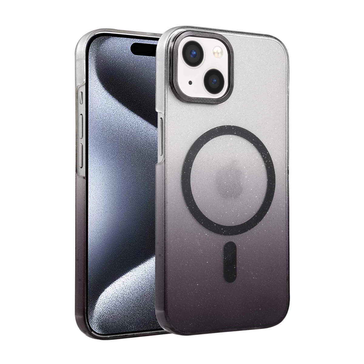 İphone 15 Glossy Magsafe Kapak - Siyah
