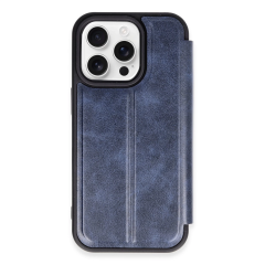 İphone 14 Pro Max Kılıf Flip Cover - Lacivert