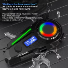 K19 Kameralı Motosiklet Kask Bluetooth Kulaklık Su Geçirmez Intercom Radyolu Hafıza Kartlı