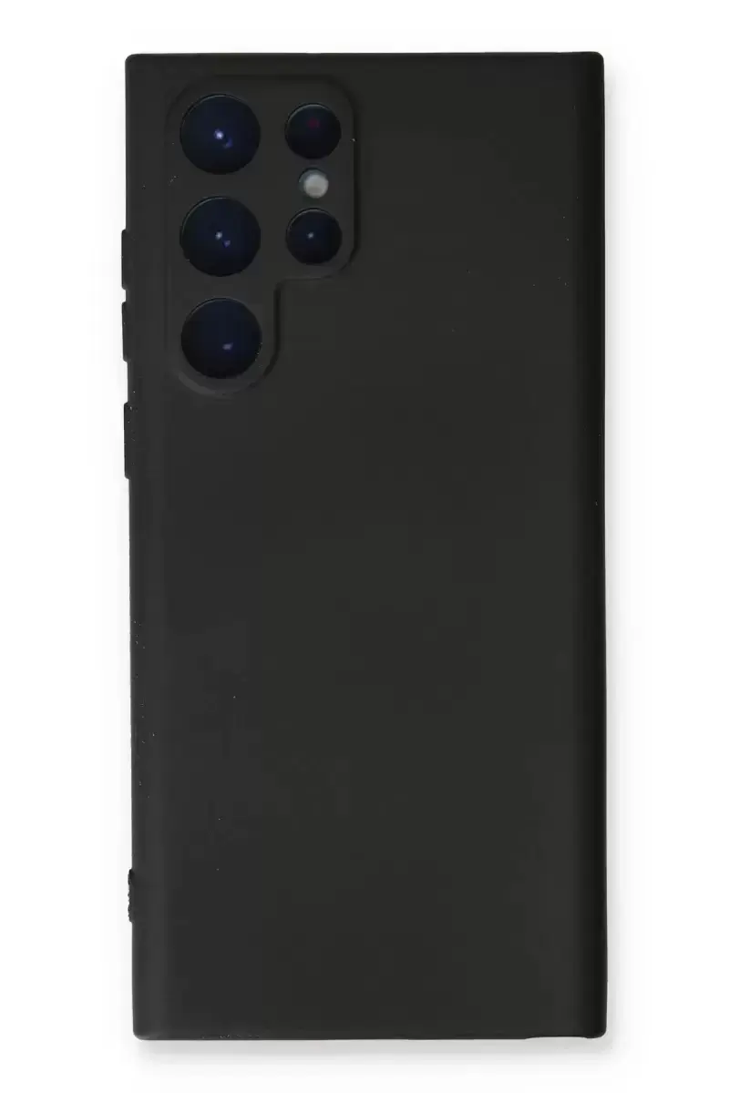 Newface Samsung Galaxy S23 Ultra Kılıf Nano İçi Kadife Silikon - Siyah
