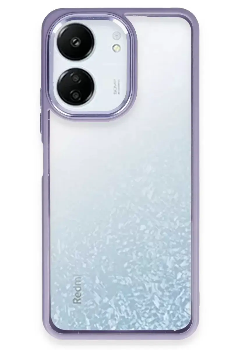 Newface Xiaomi Redmi 13c Kılıf Power Silikon - Lila