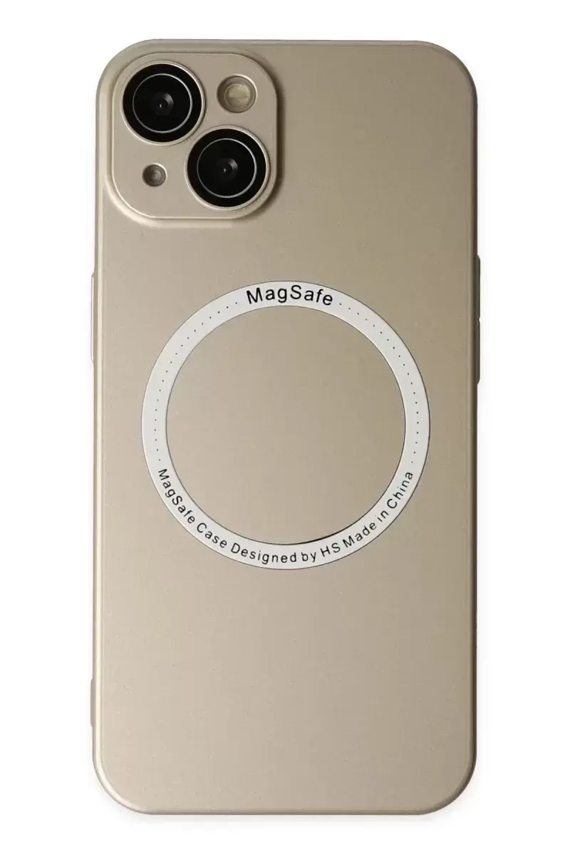 Newface İphone 14 Plus Kılıf Jack Magneticsafe Lens Silikon - Gold