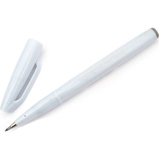 Brush Sign Pen İmza Kalemi Light Grey
