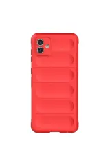 Newface Samsung Galaxy A06 Kılıf Optimum Silikon - Kırmızı