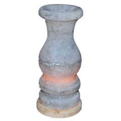 Vazo Şekilli Doğal Kaya Tuzu Lambası Çankırı Kablolu Ampullü Beyaz 3-4 Kg