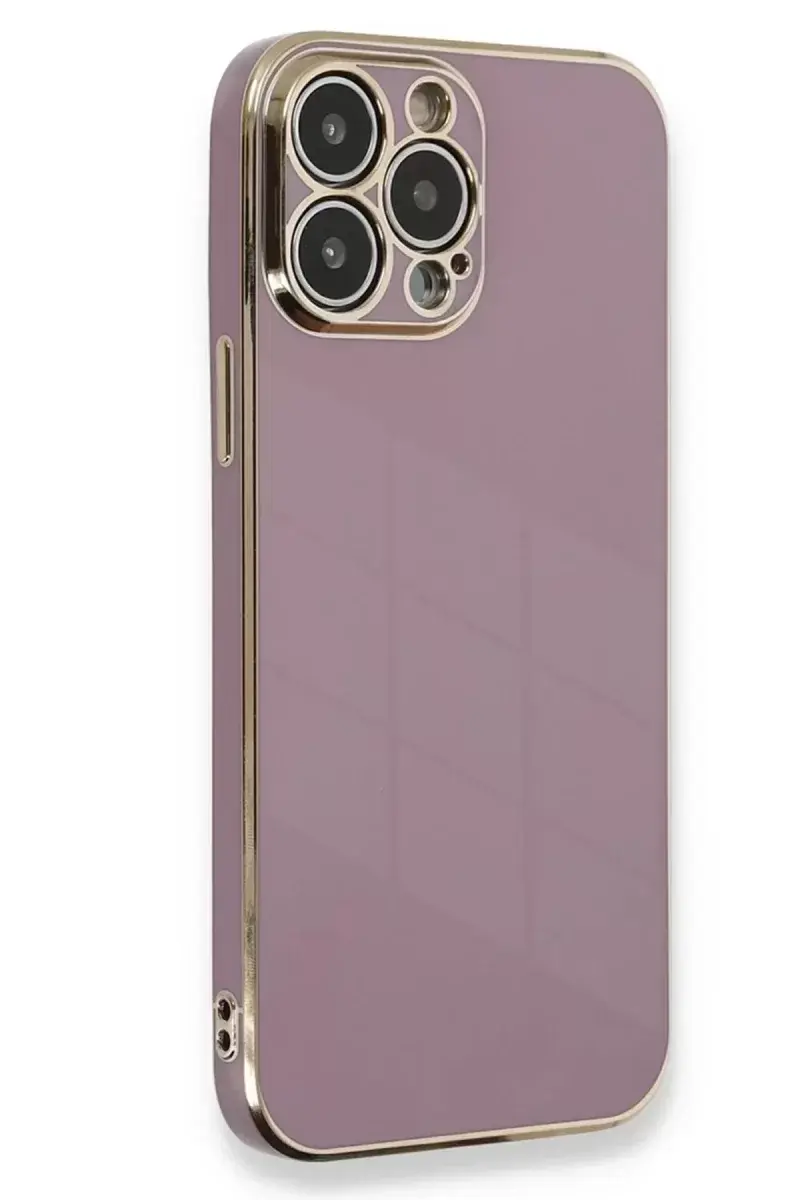 Newface İphone 15 Pro Kılıf Volet Silikon - Mor