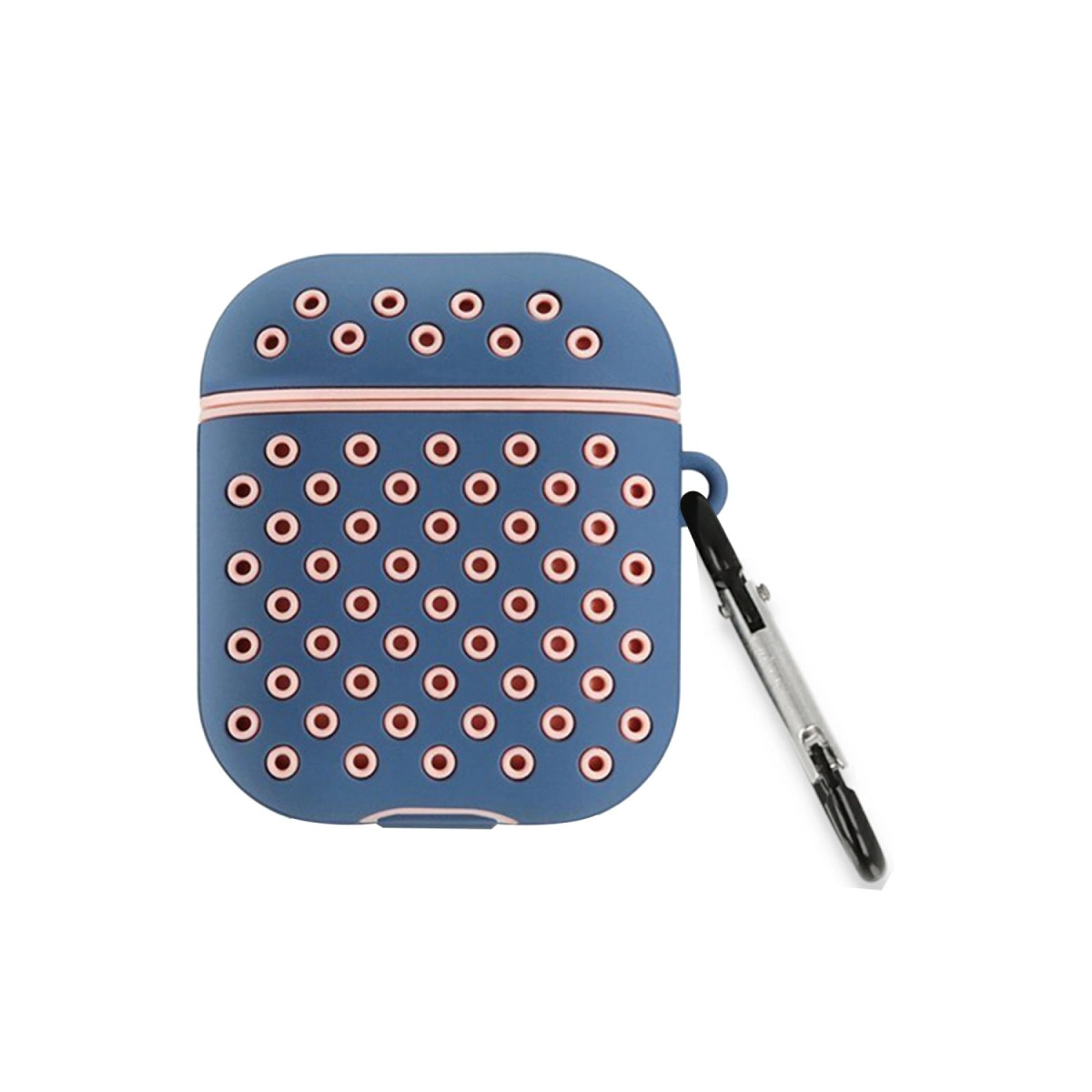 Airpods 3 (3.nesil) Spor Delikli Kılıf - Mavi-pembe