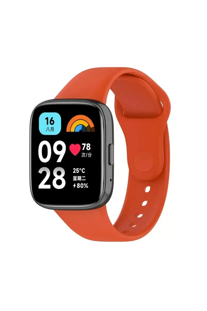 Newface Xiaomi Redmi Watch 3 Active Klasik Kordon - Turuncu