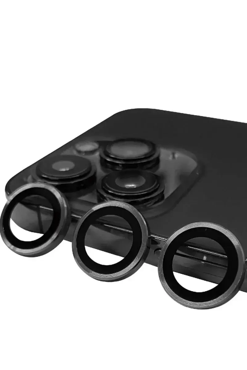 Newface İphone 15 Pro Raze Metal Kamera Lens - Titan Gri