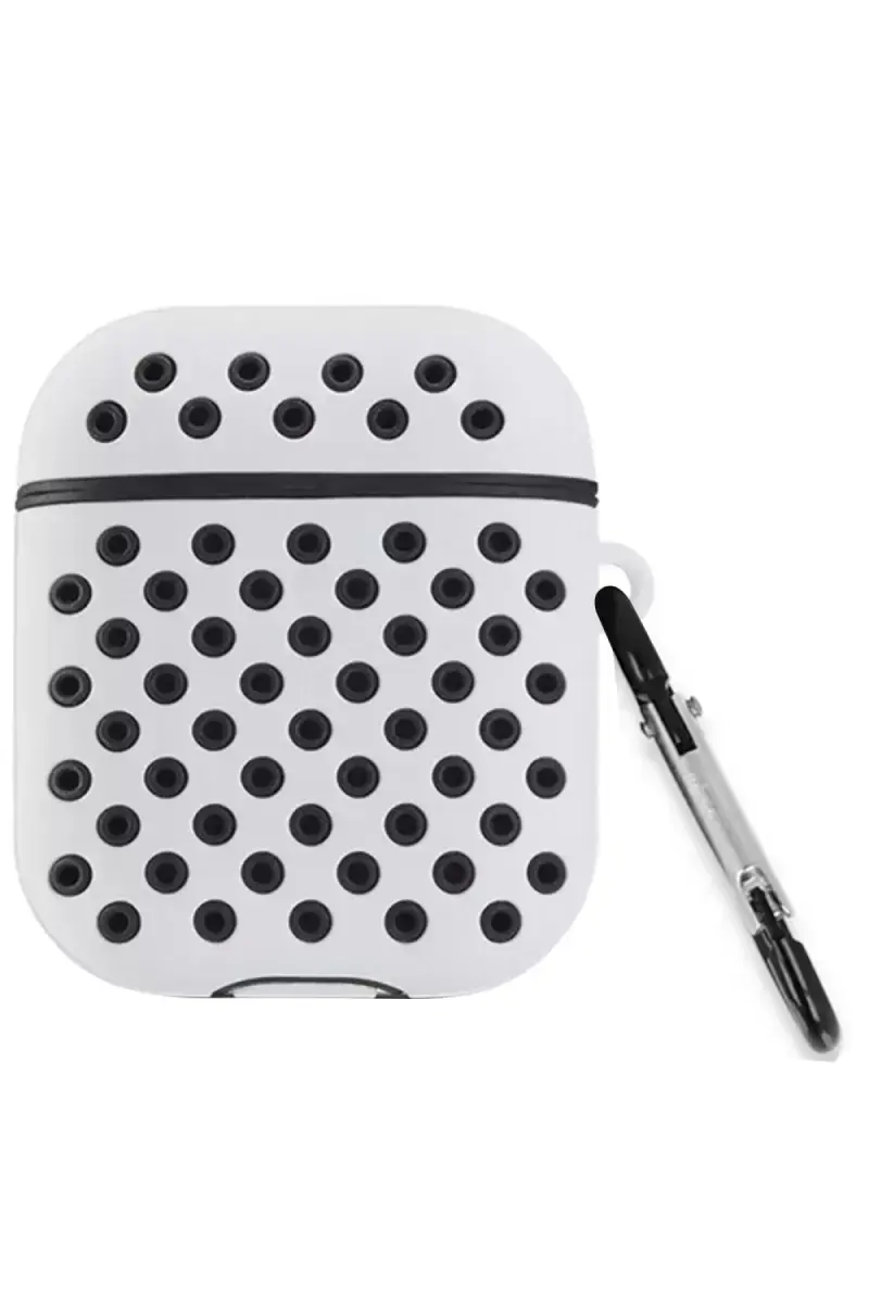 Newface Apple Airpods 3 (3.nesil) Spor Delikli Kılıf - Gri-siyah