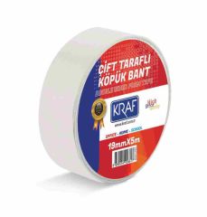 Çift Taraflı Köpük Bant 19mmx5m