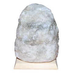 Doğal Kaya Tuzu Lambası Kırşehir Kablolu Ampullü Beyaz 3-4 Kg