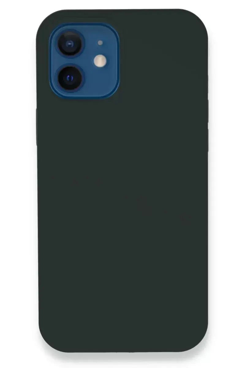Newface İphone 12 Kılıf Lansman Legant Silikon - Koyu Yeşil