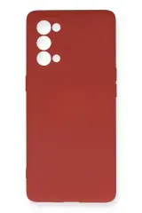 Newface Oppo Reno 5 Pro Kılıf Nano İçi Kadife Silikon - Kiremit