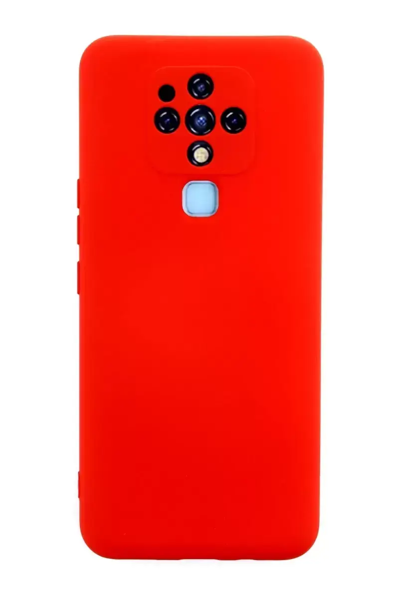 Newface Tecno Camon 16 Kılıf Nano İçi Kadife Silikon - Kırmızı