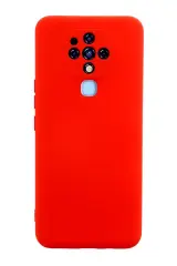Newface Tecno Camon 16 Kılıf Nano İçi Kadife Silikon - Kırmızı