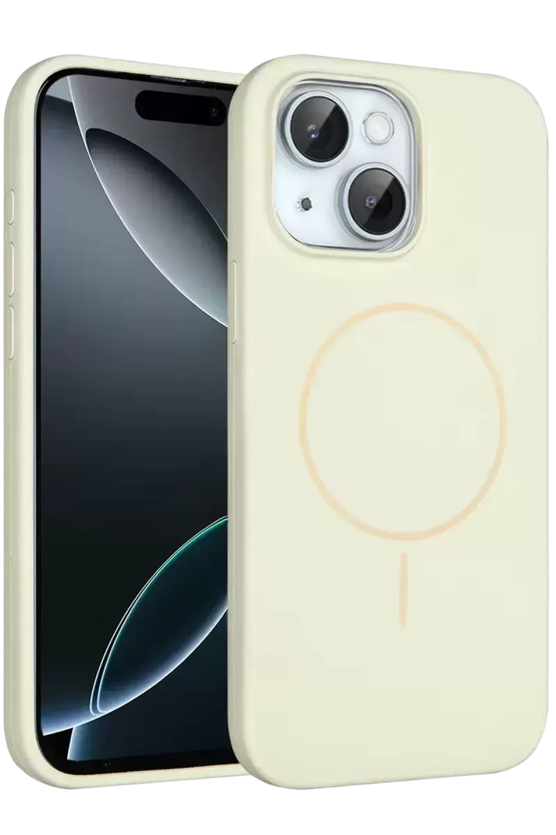 Joko Apple İphone 14 Kılıf Jully Magsafe Kapak - Bej