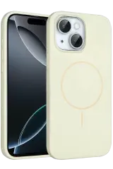 Joko Apple İphone 14 Kılıf Jully Magsafe Kapak - Bej
