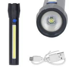 Powermaster Pm-16754 Şarj Edilebilir Zoomlu Cob Led El Feneri