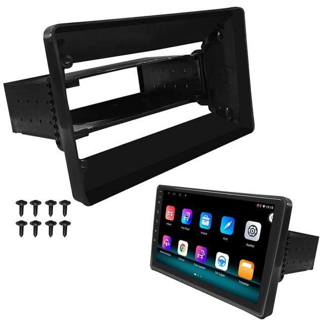 Navex Nv-4287 Üniversal 10.1'' Android Oto Tablet Çerçevesi 1 Din Abs Plastik Siyah