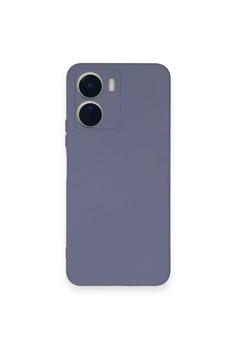 Newface Vivo Y16 Kılıf Nano İçi Kadife Silikon - Gri