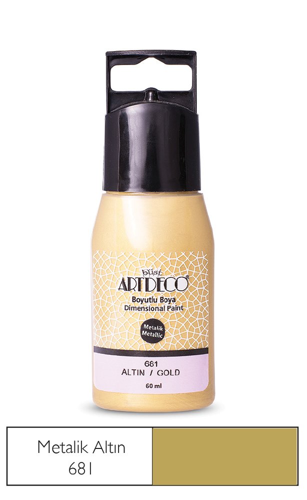 Boyutlu Boya - Altın (Metalik) - 60ml