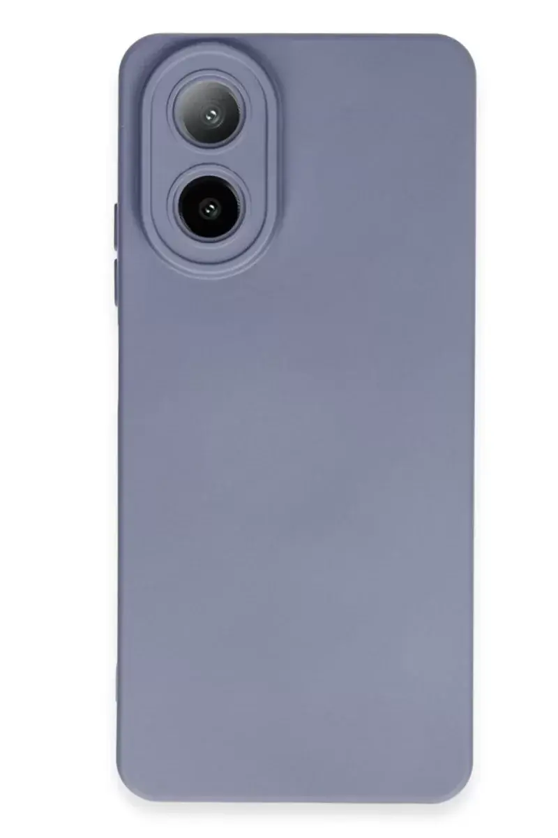 Newface Oppo A38 Kılıf Nano İçi Kadife Silikon - Gri