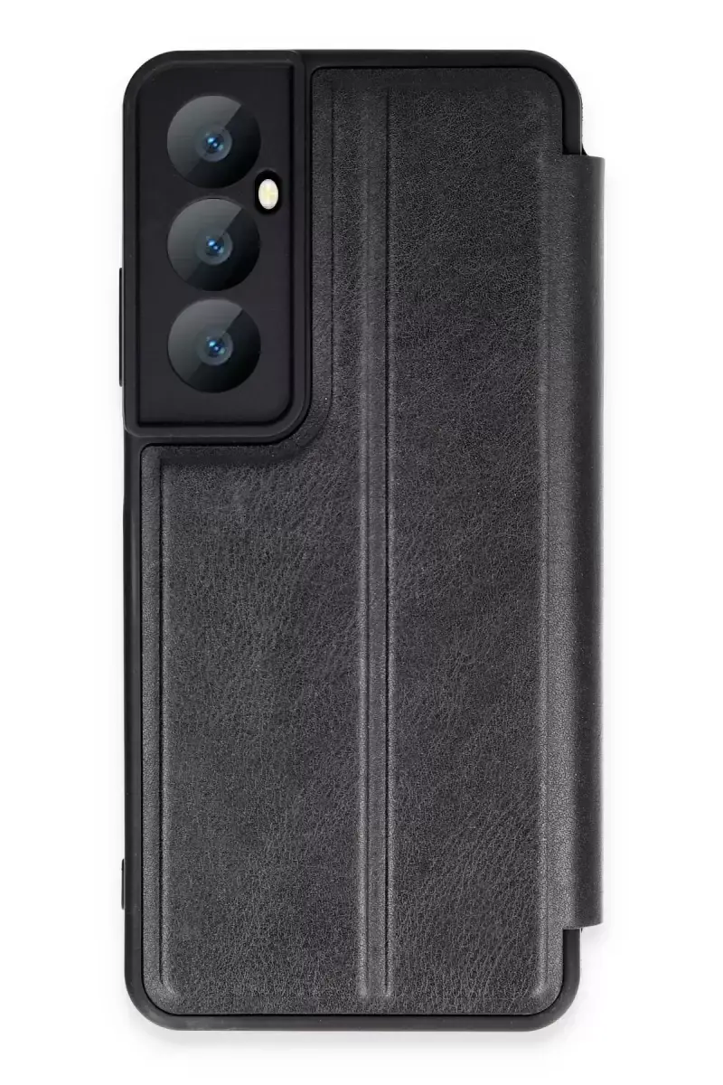 Newface Realme C65 Kılıf Flip Cover - Siyah