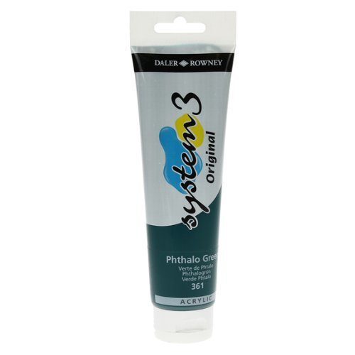 System 3 Akrilik Boya - 150ml - Phthalo Green - N.361