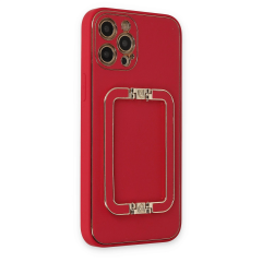 İphone 12 Pro Max Kılıf Coco Elit Kapak - Kırmızı