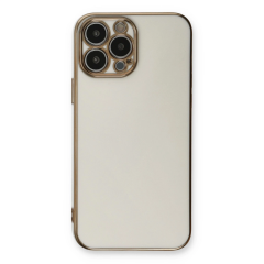 İphone 13 Pro Max Kılıf Volet Silikon - Beyaz