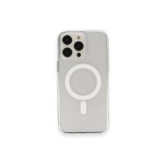 İphone 14 Pro Max Kılıf Matte Şeffaf Magneticsafe - Şeffaf